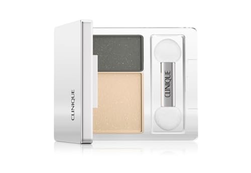 Clinique All About Shadow Duo Eye Shadow Makeup | Safe For Sensitive Eyes | Buildable + Long-Wearing Color | Smooth, Easy Application, Neutral Territory, 0.05 Ounce
