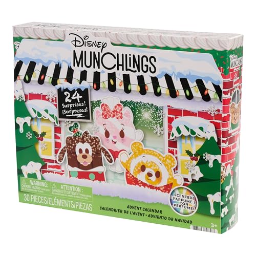 Disney Munchlings Advent Calendar with Color Change and Scented Figures, 31-pieces
