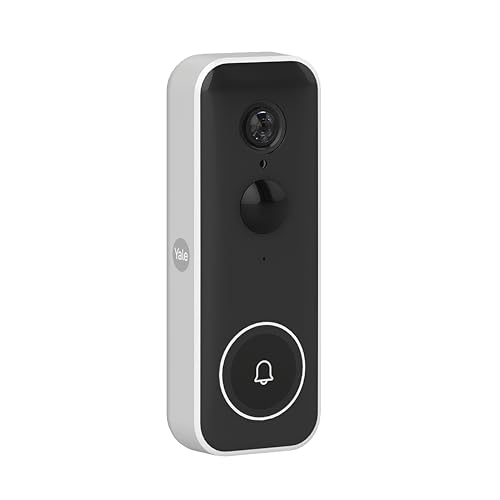 🔥 STARKER PREIS (-48%) Yale - Smart Video-Türklingel - Full HD Live Ansicht & Zwei-Wege-Audio - Bewegungsaufzeichnungen | Anpassbare Privatzonen - Nachtsicht - Echtzeit-Ruf - Funktioniert Home App