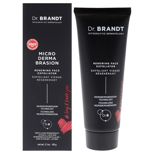 Dr. Brandt Microdermabrasion Renewing Face Exfoliator - Reduces Dull Skin, Uneven Texture, Fine Lines, Acne Scars & Wrinkles - 2.0 oz