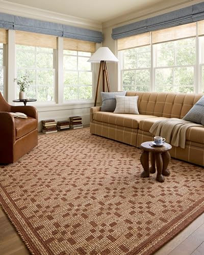 Loloi Chris Loves Julia Judy Collection JUD-07 Natural/Spice 8'-6" x 11'-6" Area Rug