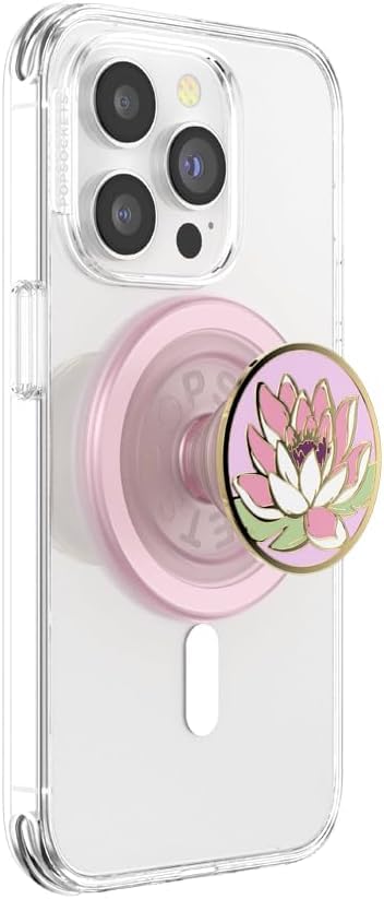 PopSockets Phone Grip for MagSafe with Kickstand, Magnetic Stand, Swappable Top, Secure Hold for iPhone MagSafe Cases, Phone & Tablet Grip - Enamel Wa