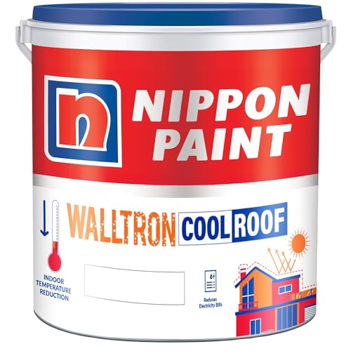 Walltron- Summer Cool Roof | 30% Extra | 13 Kg |10 Litre | Solar Reflective Roof Coating | Heat Resistance Paint | High Sri (13Kg ~10 Litres), White