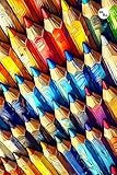 120-Page 6x9 Colored Pencil Design College Ruled Notebook: 120 Pages, 6x9 Inches - Vibrant and Creative Pencil-Themed Cover, College Ruled