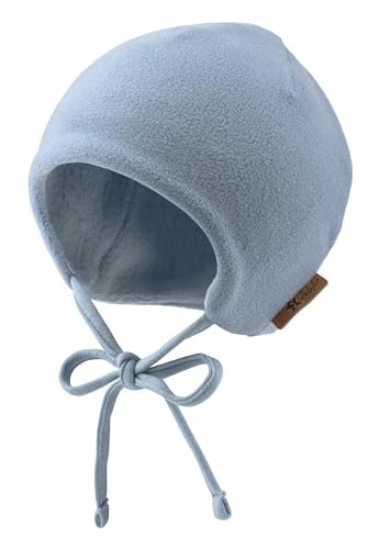 🔥 SELTEN SO GÜNSTIG (-46%) Sterntaler Beanie aus Microfleece Unisex - Baby und Kinder Mütze mit angeschnittenen Ohrenklappen und Bindeband - gefüttert mit Baumwollfleece - blau, 39
