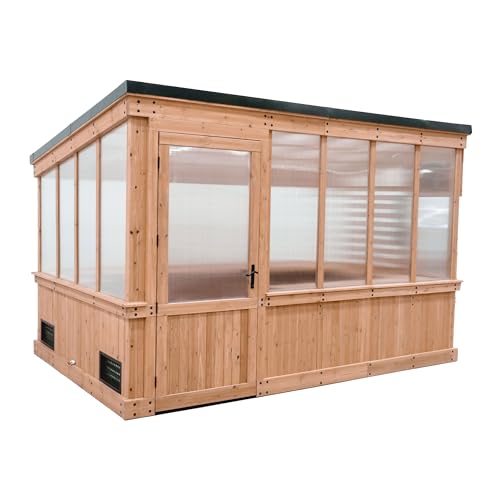 Backyard Discovery Zalie 11x7-Foot Cedar Wood & Polycarbonate Walk-in Greenhouse Kit for $2,499 + free shipping w/ Prime