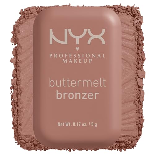 NYX PROFESSIONAL MAKEUP Matte Buttermelt Bronzer, Longwear Face Makeup with Up to 12 Hours of Wear, Vegan Formula - Deserve Butta (Light Medium Cool)