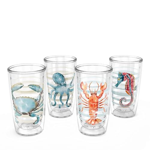 Tervis Sara Berrenson - Atlantica Collection Made in USA Double Walled Insulated Tumbler Travel Cup Keeps Drinks Cold &a