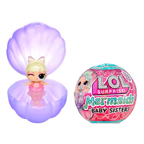 LOL Surprise Mermaids Baby Sisters with Color Change Tail, 8 Dolls to Collect, Fashion Accessories, Great Gift for Kids Ages 4+