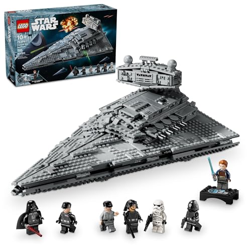 LEGO Star Wars Imperial Star Destroyer Building Toys Set - Build & Display for Boys & Girls, Ages 10+ - Gift for Birthdays - Star Wars Darth Vader & 6 Minifigure Toys - 75394