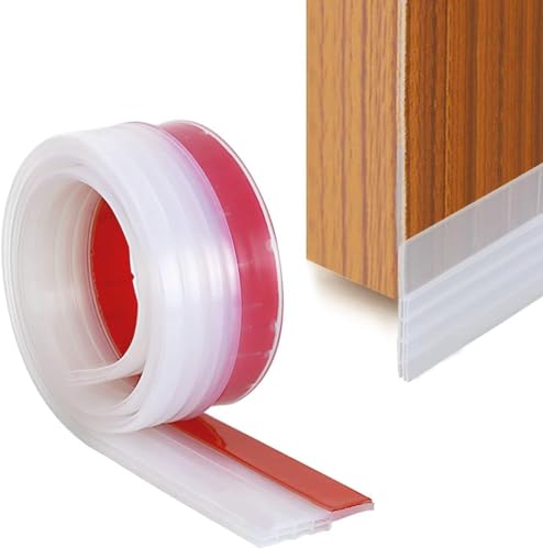 Door Bottom Sealing Strip Guard Protector Silicone Self Adhesive for Home from Dust, Insects, Waterproof, Soundproof Door Seal, Door Air Blocker 1 Met