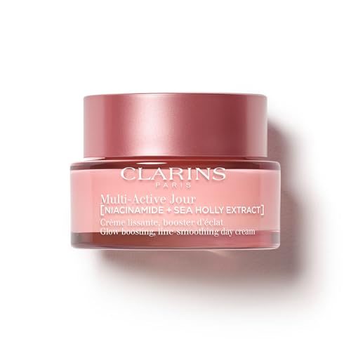 Clarins Multi-Active Day Moisturizer with Niacinamide | Smooth Fine Lines | Visibly Tighten Pores | Even Tone and Texture | Boost Glow | Strengthen Moisture Barrier | All Skin Types | 1.7 Ounces