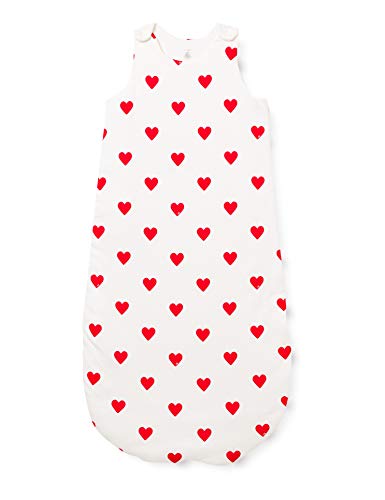 🔥 STARKER PREIS (-42%) Petit Bateau A0BTS Ärmelloser Schlafsack Baby Mädchen Marshmallow/Terkuit 0-6 Monate