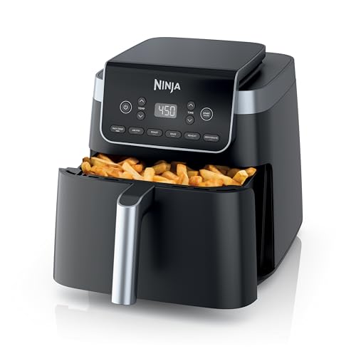 Ninja | Air Fryer | Pro XL 6.5 Quart Capacity for 9 lbs of Wings | 6-in-1 Max Crisp, Air Fry, Roast, Bake, Reheat and Dehydrate | Nonstick Basket, Vegetable Plate and