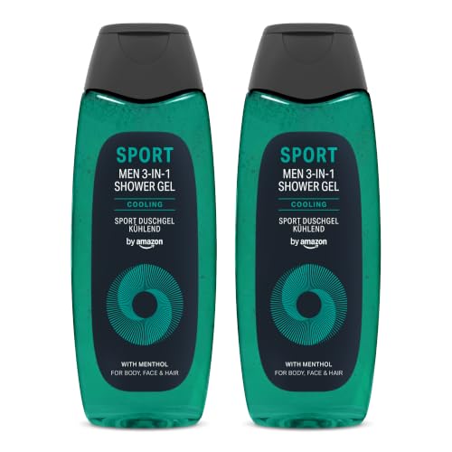 (-23%) by Amazon Sport 3in1 Duschgel, für Herren, 2 x 500 ml