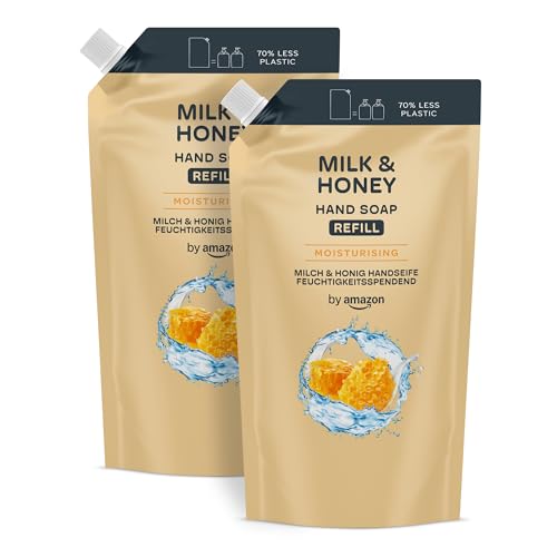 (-26%) by Amazon Milk & Honey Handseife Nachfüllpack, 2 x 1000 ml