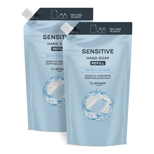 🔥 STARKER PREIS (-26%) by Amazon Sensitive Handseife Nachfüllpack, 2 x 1000 ml