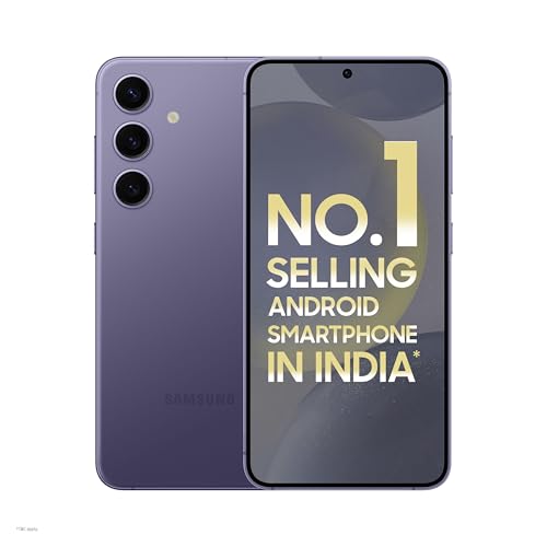 Samsung Galaxy S24 5G AI Smartphone (Cobalt Violet, 8GB, 128GB Storage)