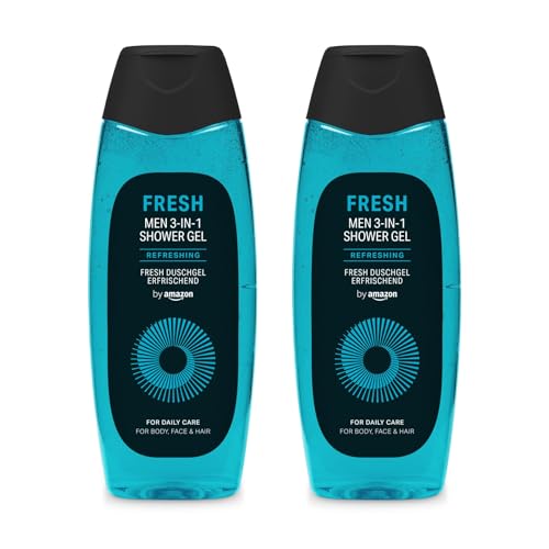 (-23%) by Amazon Fresh 3in1 Duschgel, für Herren, 2 x 500 ml