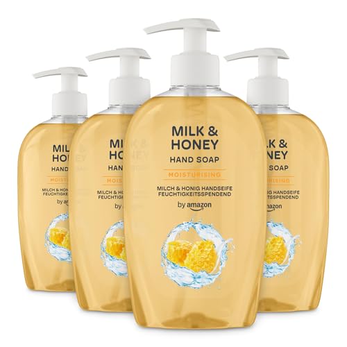(-17%) by Amazon Milk & Honey Handseife, 4 x 500 ml
