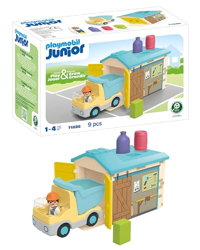 🔥 STARKER PREIS (-49%) PLAYMOBIL LKW mit Sortiergarage