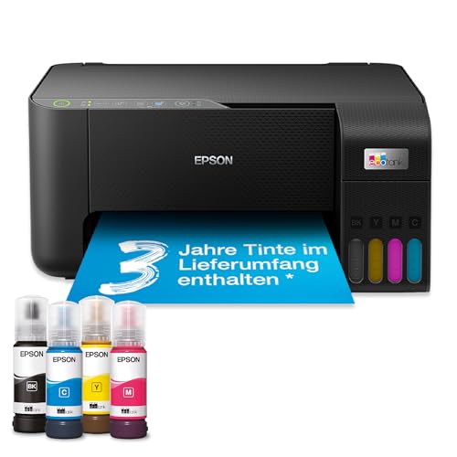 (-29%) Epson EcoTank ET-2862 Tintentankdrucker | für vielbeschäftigte Haushalte | WLAN | A4 | Drucken, Kopieren, Scannen | inkl. Tinte für bis zu 3 Jahre