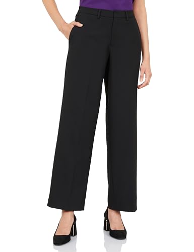 Women's Wide Leg 4-Way Stretch Formal Trousers | Flexi-Waist | Waistband Gripper | Desk-to-Dinner (Available in Plus Sizes)