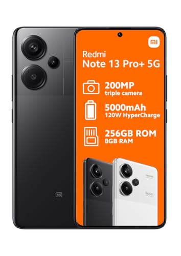 Xiaomi Redmi Note 13 Pro+ Plus 5G + 4G lte (for Tmobile Mint Tello & Global) (256Gb + 8Gb) 6.67" 200mp Triple Cam (Midnight Black Global)