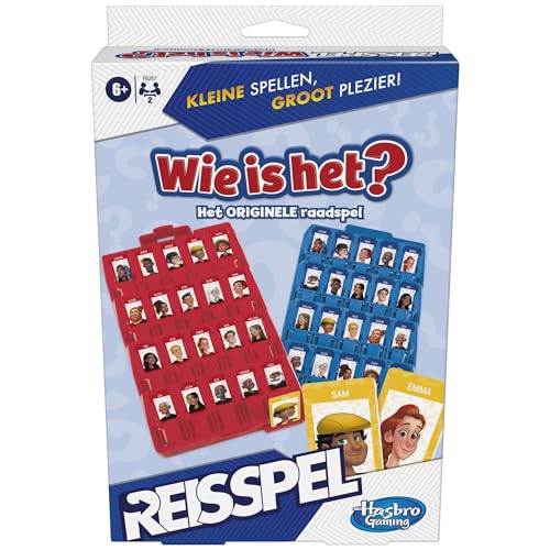 Wie is het?-reisspel, originele raadspel voor kinderen, eenvoudig mee te nemen, spel voor 2 spelers, reisspel voor kinderen - Nederlandse versie