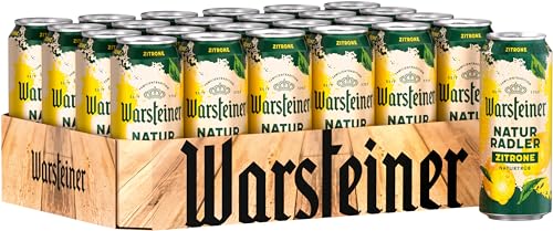 (-40%) Warsteiner Naturradler Zitrone mit 2% Alkohol, naturtrübes Radler, Dosenbier EINWEG (24 x 0.5 L Dose)