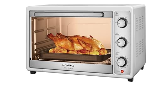 MONDIAL Forno Elétrico 52L Grand Family II, Branco/Inox, 1800W, 110V - FR-52-W