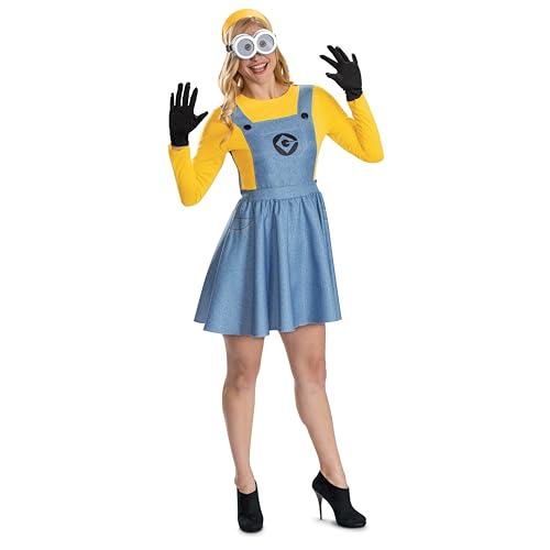 Disguise Minions Dress Costume, Official Minions Classic Adult Costume for Women, Size XL (18-20)
