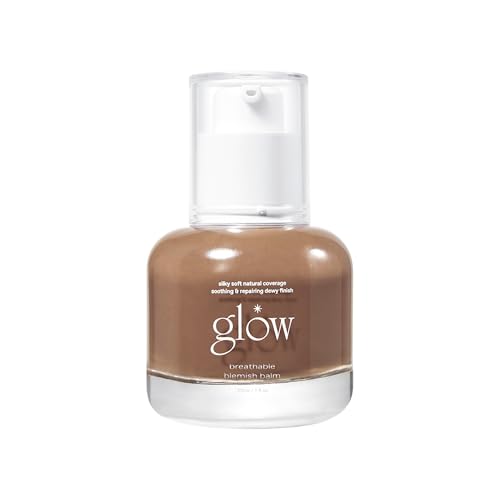 glow breathable blemish balm #brown : cruelty-free & artificial fragrance-free, essential oil-free, gluten-free, lightweight & hydrating bb cream that feels like skincare, 1 Fl Oz