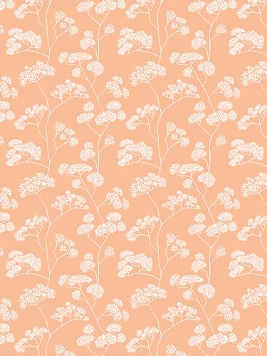 Décopatch FDA912C - A Pocket of 20 Sheets Texture 30x40 cm - Spring Peach Background - DIY - Customisable Décor - Completely Personalise - Creative + Leisure