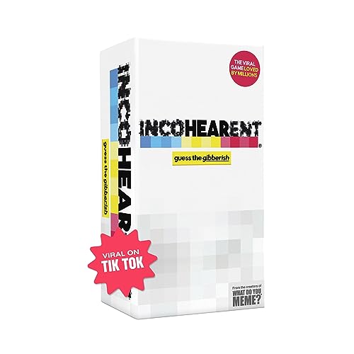 Incohearent Adult Party Game Edition 2, The Party Card Game Where You Compete to Guess The Gibberish, for Ages 17+