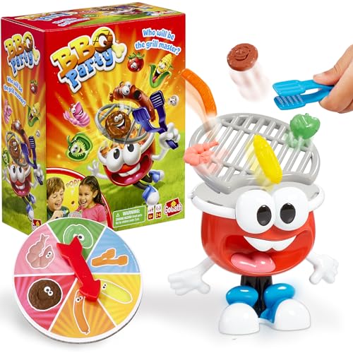 Goliath BBQ Party Game | Put Food On The BBQ Grill Before The Grill Pops | No Reading & No Batteries Required | 2-4 Players | Ages 4 and Up