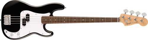Fender Squier Debut Series Precision Bass Guitar, Beginner Guitar, with 2-Year Warranty, Includes Free Lessons, Black with Matte Finish