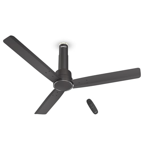 Havells 1200mm Elio BLDC Ceiling Fan | Remote Controlled, High Air Delivery Fan | 5 Star Rated, Upto 60% Energy Saving, 2+1* Year Warranty | (Pack of 