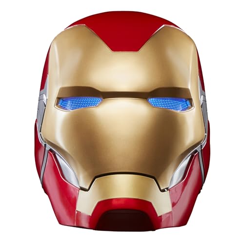 Marvel Legends Series Iron Man Premium Electronic Helmet with Light FX, Avengers: Endgame Adult Collectible Roleplay Gear