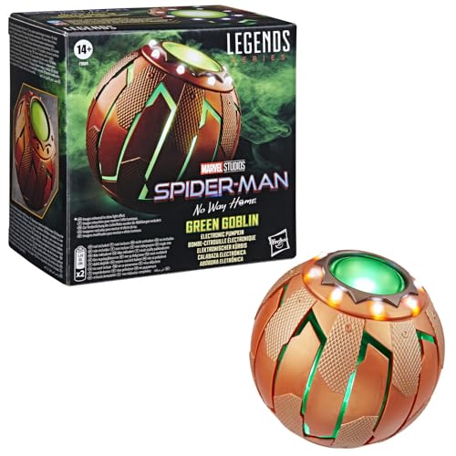Marvel Legends Series Green Goblin Electronic Pumpkin, Spider-Man: No Way Home Adult Collectible Roleplay Gear