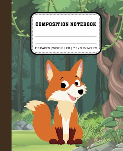 Fox Composition Notebook cover