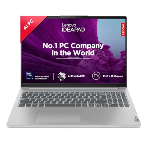 Lenovo IdeaPad Slim 5 Intel Core Ultra 5 125H Built-in AI 16" (40.6cm) WUXGA-IPS 300Nit Thin & Light Laptop (16GB/1TB SSD/Win 11/MSO 21/FHD+IR Cam/1Yr