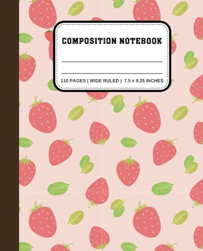 Strawberry Composition Notebook cover