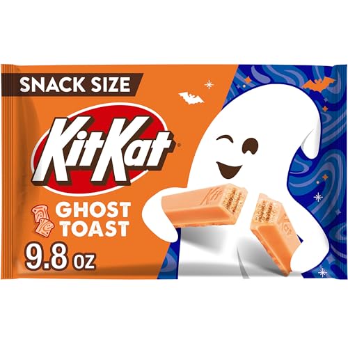 KIT KAT Cinnamon Toast Flavored Creme Wafer Snack Size, Halloween Candy Bag, 9.8 oz