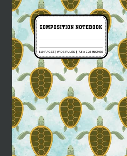 Sea Turtles Composition Notebook cover
