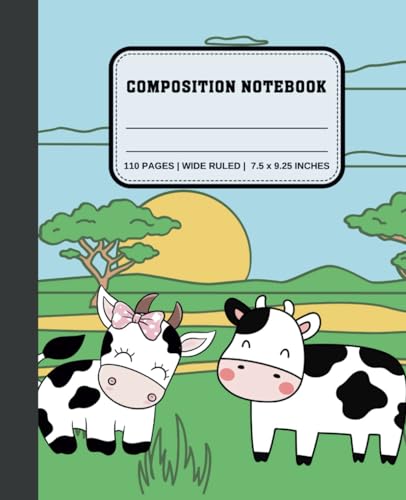 Cow Composition Notebook cover