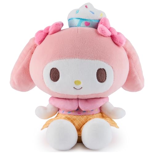 GUND Sanrio Hello Kitty and Friends My Melody Ice Cream Plush, Stuffed Animal for Ages 1 and Up, Pink/White, 6”