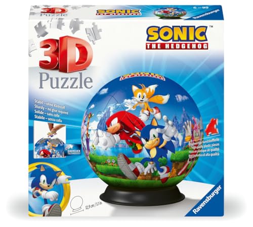 Ravensburger Sonic The Hedgehog 3D Jigsaw Puzzle Ball for Adults and Kids - 1159