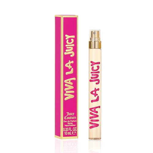 Juicy Couture Viva La Juicy Eau De Parfum Spray Pen, Women's Perfume with Notes of Mandarin, Gardenia & Caramel, Floral & Sweet, EDP Travel Size, 0.33 fl oz