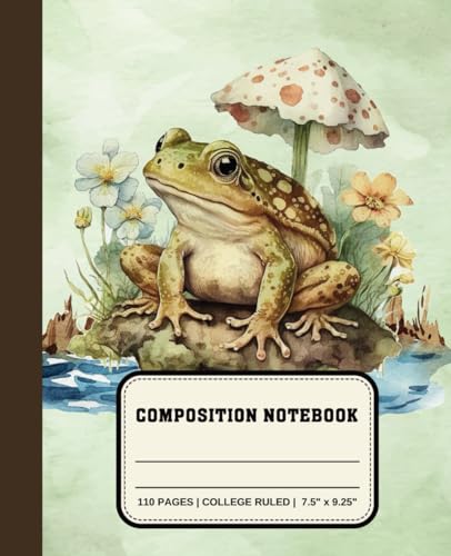 Frog Composition Notebook cover